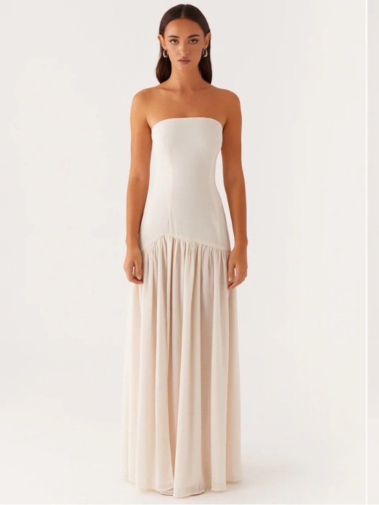 Peppermayo Dresses & Skirts - NWT Peppermayo Eden Strapless Maxi Dress Ivory